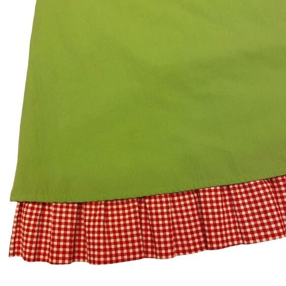 Mulberry Street Reversible‎ Red Green Santa Puppy Christmas Dress Size 6 - Picture 6 of 14